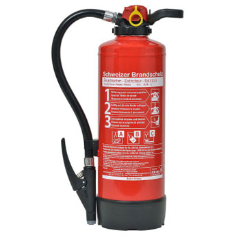 Pulver Feuerlöscher 6 Kilo P6JXK34, Gebrauch: Auto, LKW, Garagen, Lagerhallen; CHF 128.-